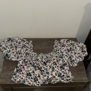 Floral Puff Sleeve Top